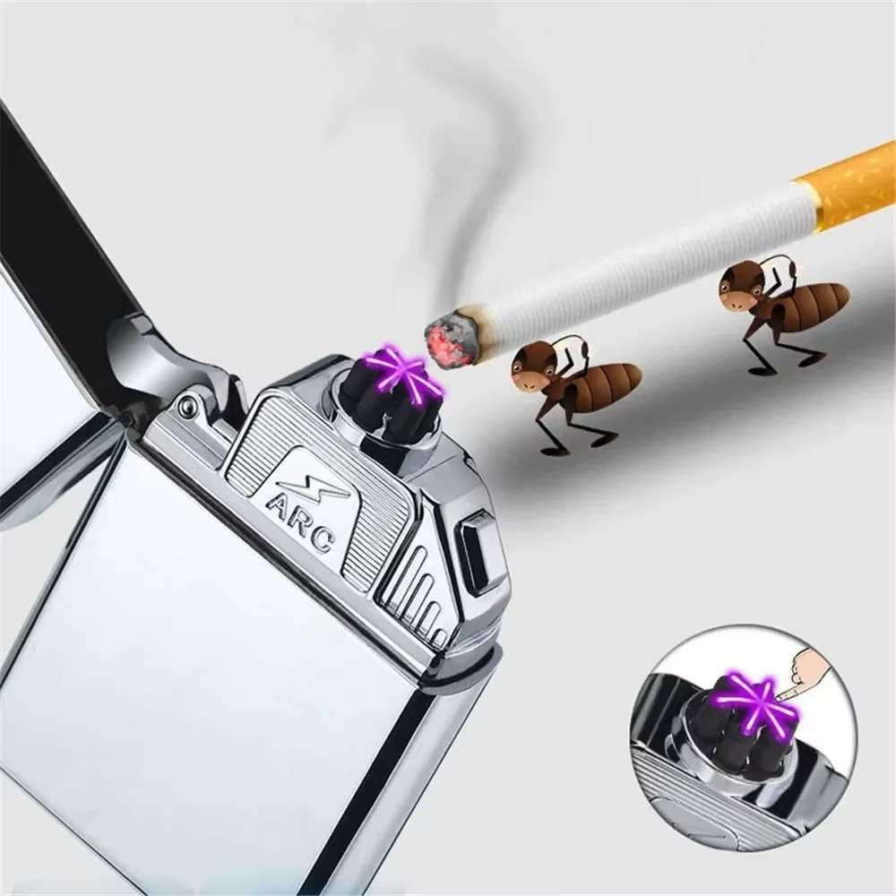 Electronics Gadgets For Gift - Nowa zapalniczka Six Arcs Wiatroodporna zapalniczka