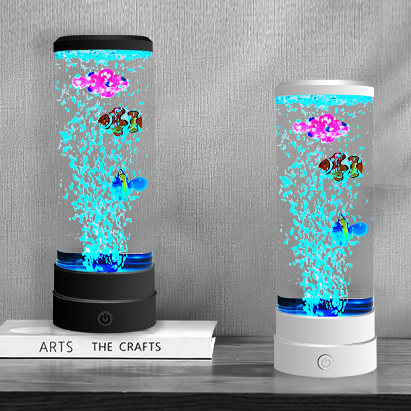 Usb Hub - Symulowany LED-owy, wielokolorowy, bańkowy akwarium z