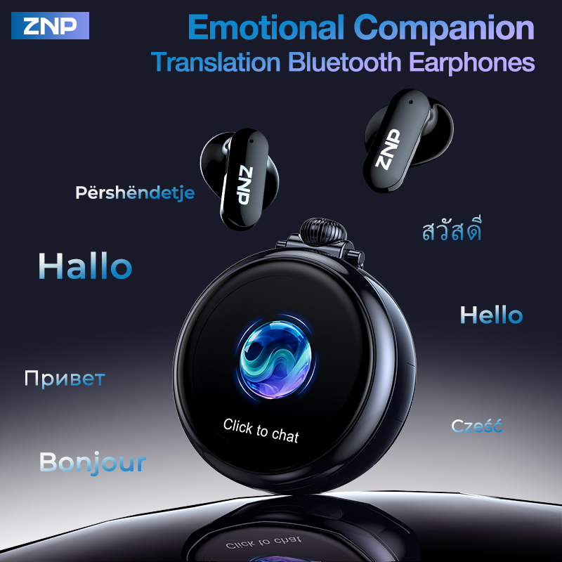 Headphones Wireless - Najnowsze bezprzewodowe słuchawki tłumacza AI ZNP