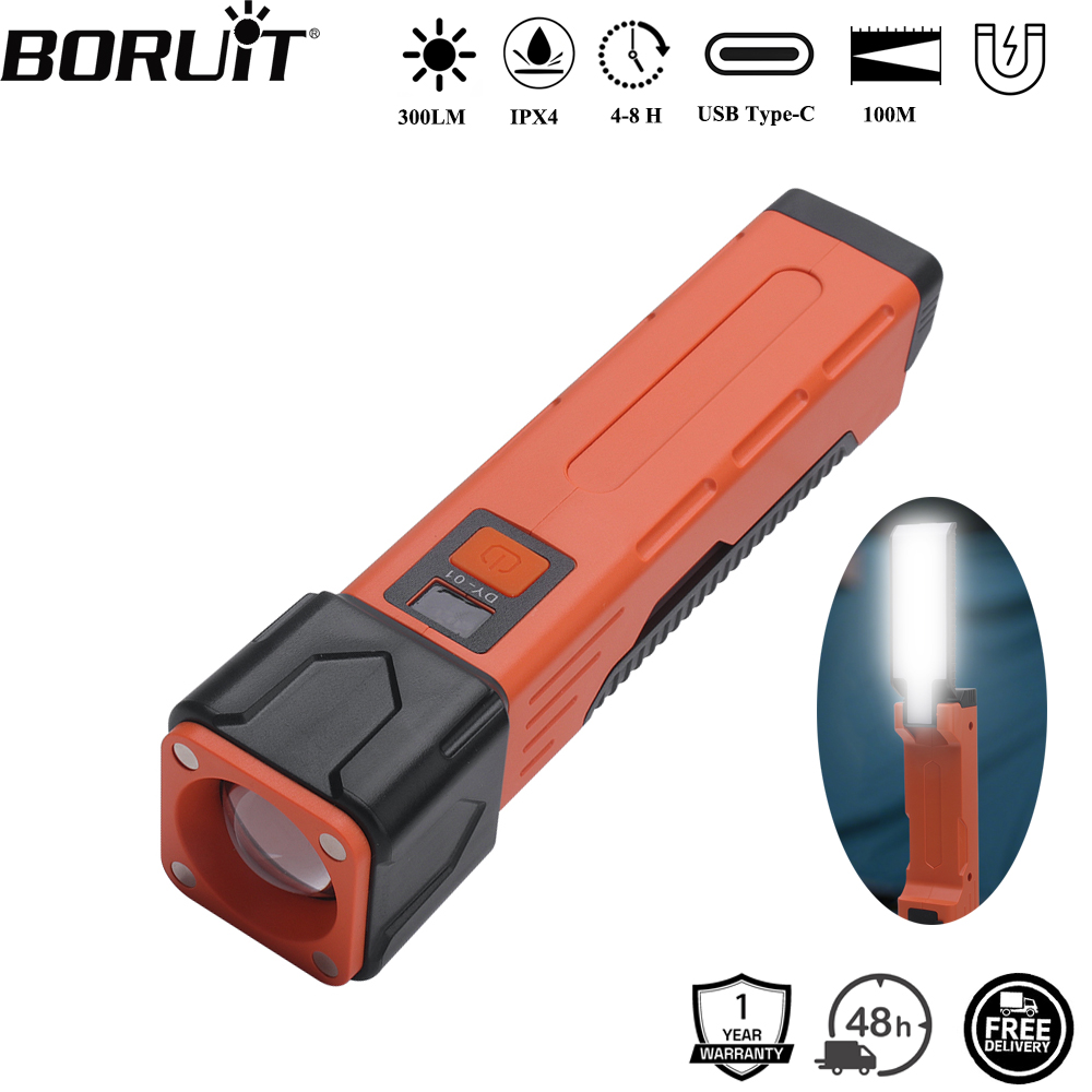 Power Bank - BORUiT 300LM LED Latarka Robocza z