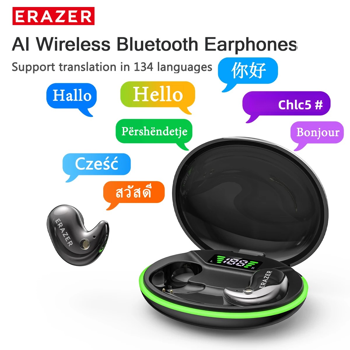 Wireless Charger - Słuchawki douszne Bluetooth EARZER XF58 z