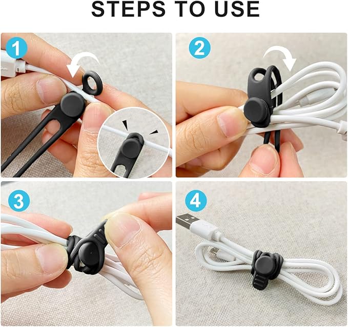 10 szt. silikonowych opasek na – Cable Organizer recenzja i cena