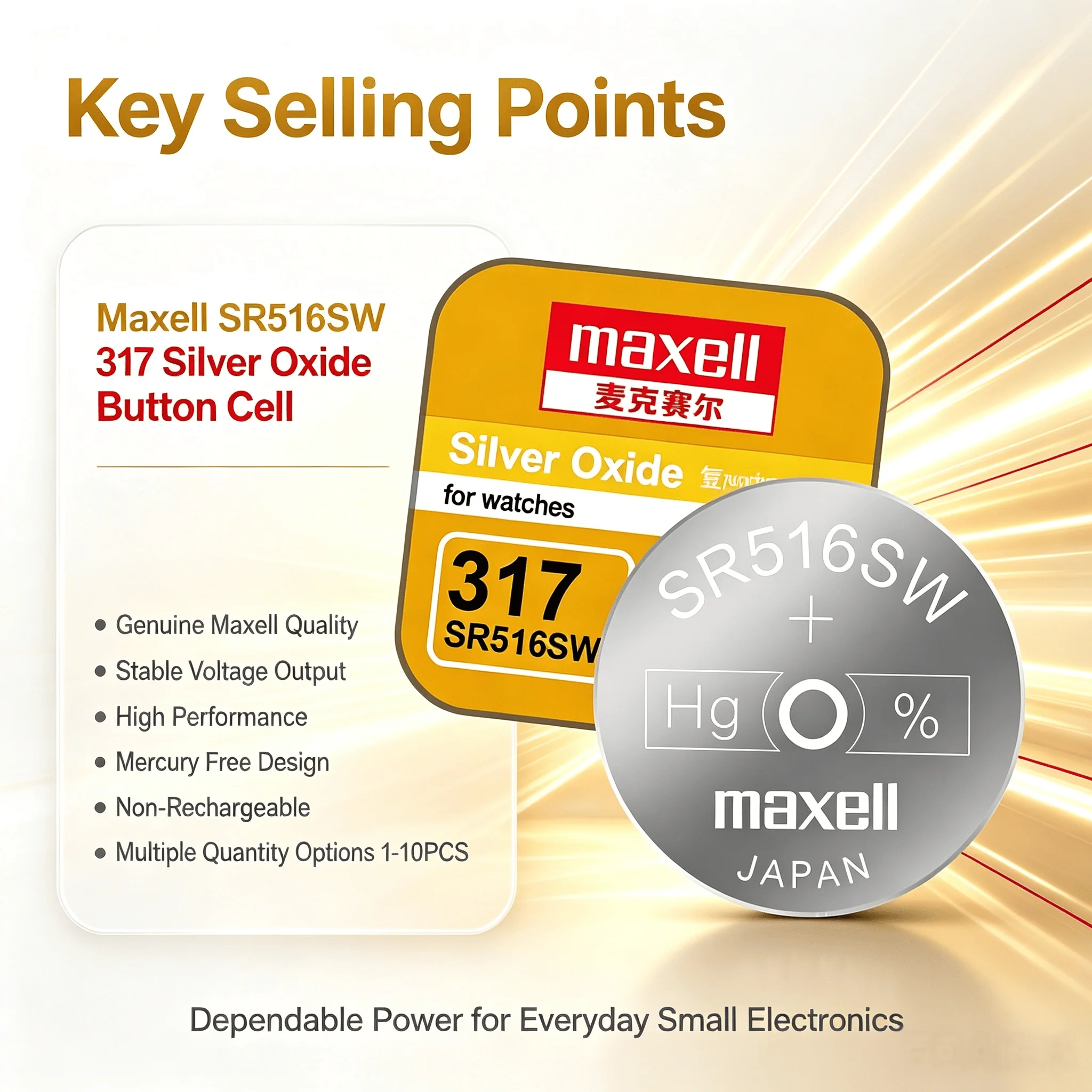 Bateria guzikowa Maxell SR516S – Electronics And Gadgets Ce recenzja i cena